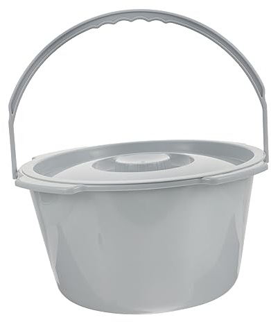 Healeved Pot De Chambre Adulte avec Couvercle Et Poignée Urinoir Portable De Nuit en Plastique Compact pour Personnes Âgées Et Aide À La Mobilité