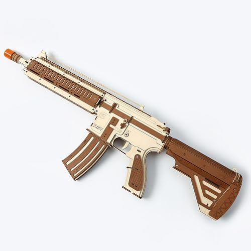 3D Puzzle Holz Erwachsene Gewehr, DIY 3D Pistole Holzbausatz Erwachsene, 3D Puzzle Holz Modellbausatz, 3D Pistole Modellbausatz Spielzeugwaffen Home Decor Gift