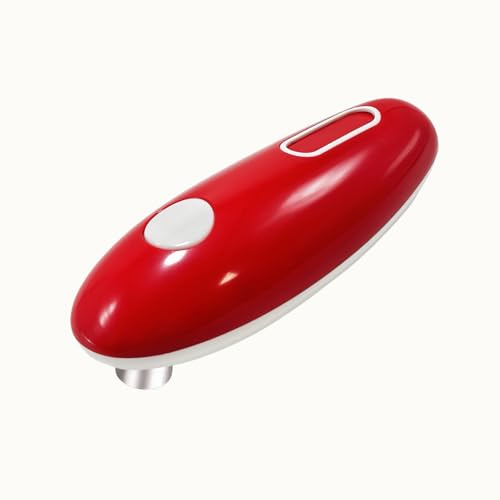 Cooks Professioneller elektrischer Dosenöffner, definiert Kochen für Senioren und arthritische Patienten neu, mit innovativer Freisprechfunktion und One-Touch-Design (rot)