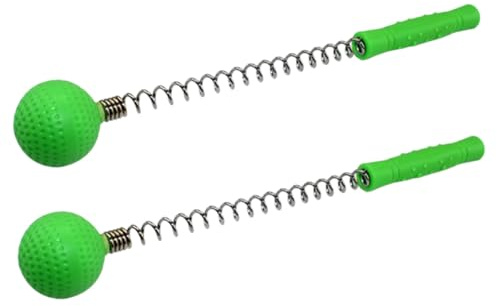 DEARMAMY Martillos De Masaje De Espalda De Silicona 2 Unidades Verdes, Herramienta De Masaje Portátil Con Resorte Para Cuello y Hombros, Masajeador Doméstico Para Relajación y Alivio Muscular