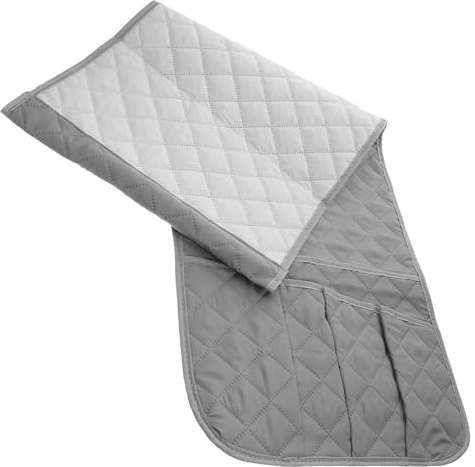 Gatuida Organizador de Brazo para Sofá con Bandeja Portavasos Bolsa Colgante para Sillones Salón Almacenamiento Práctico y Extraíble para Mandos Revistas y Objetos Personales
