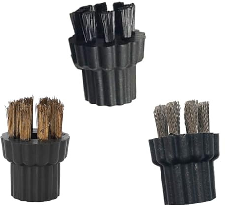 Vexilon 3 pezzi di ricambio for testina spazzola in nylon e ottone for pulitore a vapore Steam Mop X500 X700, pulizia pavimenti tappeti, peli animali domestici Filtro per pulitore a vapore
