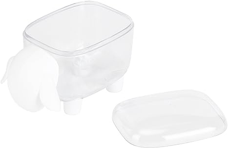 Riuulity Organisateur de Papeterie de Bureau, Joli Conteneur en Coton en Forme de Mouton de Dessin animé, Non Toxique, adapté au Stockage de Trombones, Résistant à l'humidité (agneau blanc)
