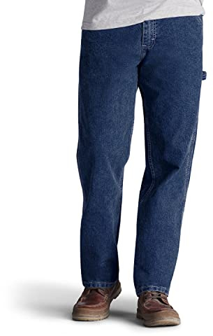 Lee - Carpenter, Salopette Jeans da Falegname a Gamba Dritta Uomo