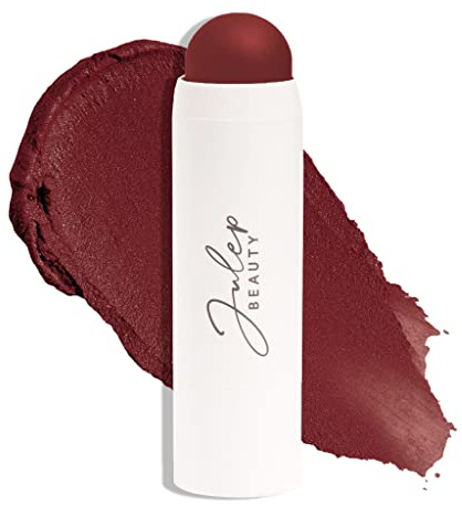 Julep Skip The Brush 2-in-1 Colour Stick for Cheeks and Lips (Passion Fruit) Cream to Powder Blusher and Lip Balm - Cream Blush Enriched with Vitamin E for Hydrated, Healthy Skin & Lip Care