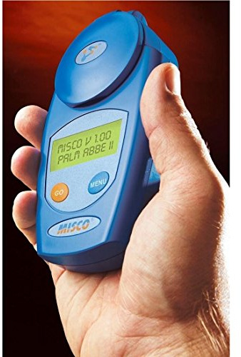 MISCO PA202 Palm Abbe Digital Handheld Refractometer, Brix Scale 0-85.0, Refractive Index, Sugar Content- NO Armor Jacket