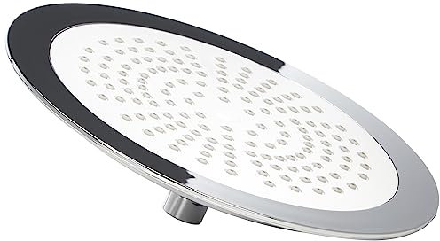 Cornat Kopfbrause Style - 238 mm Kopfdurchmesser - 1 Strahlart - Mit Kugelgelenk & Anti-Kalk-Düsen - Verchromt / Duschkopf / Regendusche / Einbau-Duschkopf / Duschbrause / TECBW3403