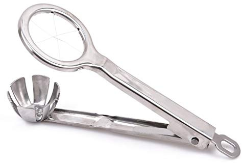 Ogquaton Eierbrecher aus Edelstahl Eierbrecher Einfacher Eierschneider 6-teilig 3-Draht-Eierschneider Küche Haltbarkeit Praktisch und nützlich
