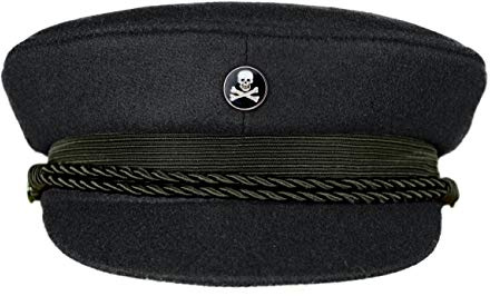 MADSea Elbsegler Premium Tuch mit Motivpin Pirat schwarz Pin