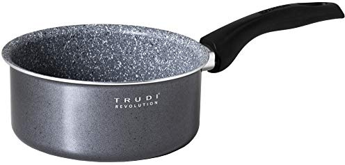 Aeternum, Trudi Revolution, Casseruola Antiaderente 1 Manico, Diametro 16 cm, Adatta all'induzione, Alluminio, Grigio