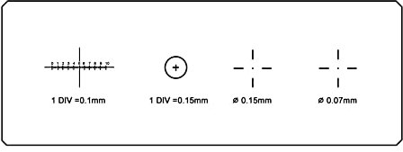 SANON Objektträger Mikroskop Objektiv Mikrometer Kalibrierung Objektträger Glastisch Mikrometer mit Vier Abgestuften Skalen Div 0 01 Mm