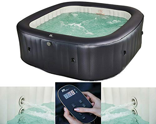 DEKO VERTRIEB BAYERN XXL Luxus aufblasbarer Whirlpool aufblasbar MSPA 2022 Outdoor Indoor Pool Heizung 6 Personen 125 Massagedüsen & 6 Hydromassagedüsen + Fernbedienung