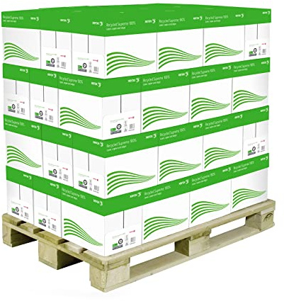 Xerox Recycled Supreme Papier 003R95860 - DIN A4 80 g/m² - Kopierpapier für Laserdrucker und Kopierer - aus 100% Altpapier - 48 Kartons à 240 Packungen - 120000 Blatt - weiß