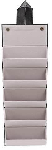 Cyrank Faltbarer Multi-Sonnenbrillen-Organizer, Pu-Leder zum Aufhängen, Brillenetui, Sonnenbrillenhalter, Reise-Brillen-Organizer, Aufbewahrung(Schwarz)