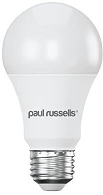 paul russells LED GLS - Dimmable Edison Screw Light, 14W 1521 Lumens E27 A70 LED Bulbs, 100w Equivalent, 4000K Cool White/Natural White, Dimmer Standard ES Energy Saving Ceiling Lightbulbs, Pack of 1