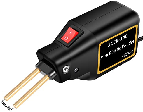 100 W Mini-Schweißgerät aus Kunststoff, tragbar, Reparaturset für Stoßstangen, automatisches Auto-Werkzeug mit 400 Heißtackern