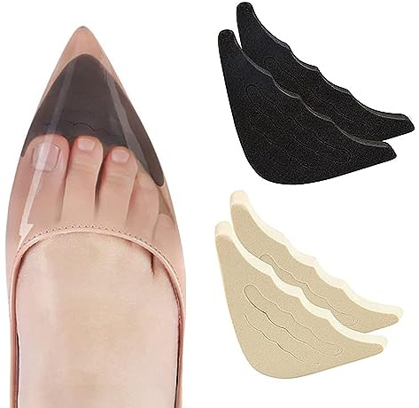 2 paires Coussinets pour Chaussures Rembourrage de Chaussure Faire de Grandes Chaussures Fit (Noir&Beige)