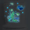 HGDESIGN® Wandtattoo Leuchtend Wandaufkleber leuchtsticker WC Toilettendeckel Aufkleber Aquarium Unterwasserwelt Fisch Badezimmer Wandsticker Klo Toilette Bad Dekoration (B)