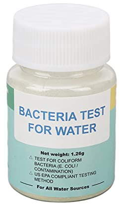 Drinking Water Test Kit Bacteria Water Testing Kits for Drinking Water, Instant Results Accuracy Testing Coliforms Test Powder for Tap Water Pool Aquarium Well
