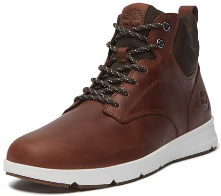 Timberland Men's Parker Street Mid Lace-Up Sneaker Boot, Rust Full Grain, 11 Medium