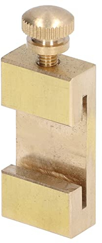Brass Ruler Positioning Block, Scriber for Engineers, Craftsmen, Model Manufacturers. Easily Draw Parallel Lines, Convenient to Use Brass Positioning Block, Made of Brass