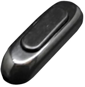 Interruptor de paso negro 4A 250V para controlar circuitos eléctricos en hogar y oficina.