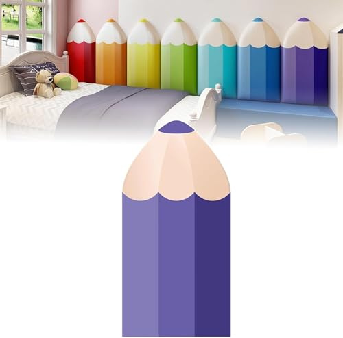 WaaYb Pegatinas de Pared anticolisión para niños, Paneles de Pared de Bolsa Suave de Tatami de 3 cm, cojín Protector de cabecera de PU 3D, Papel Tapiz Autoadhesivo Impermeable para dormitorios