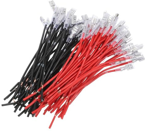 JEWEDECO 94pcs Pure Copper Speaker Cable Plug Banana Plugs Wire Connectors Electrical Crimp Terminals for Automotive Wiring Easy Installation