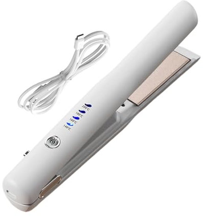 Plancha De Plancha, Rizadora Inalámbrica Pequeña USB, Alisadora Recargable, Temperaturas Ajustables, Diseño Elegante Y Moderno, 22x3x2.5cm/8.66x1.18x0.98, Para Una Variedad De Cabel