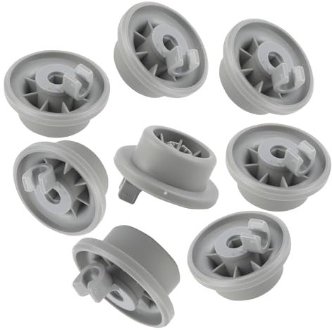 Juego de 8 Rueda Lavavajillas - Ruedecillas Bandeja Inferior Lavaplatos para Cesto Inferior Ruedas Lavavajillas - Compatible con Bosch & Siemens Lavavajillas