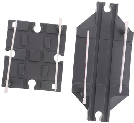VICASKY 2pcs Train Track Barricade Plastic Toy Train Accessory for Railway Track Expansion Scenarios and Building