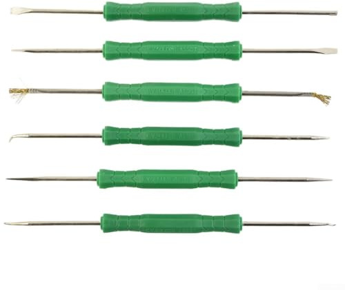 6-teiliges Löt-Reparaturwerkzeug-Set für Leiterplatten, Reinigung und Entlötset für Techniker
