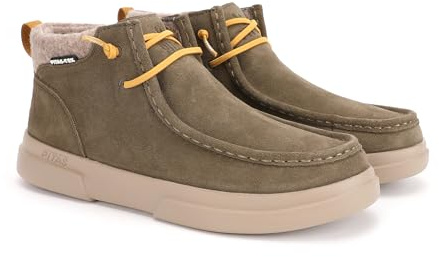 WALK IN PITAS | GARDA | Casual Stövlar för kvinnor | Läderstövlar | urbana skor | Loafers | Vinterbåtar | Casual Sneakers | Slip-on skor | Walkinpitas skor, Khaki N, 39 EU