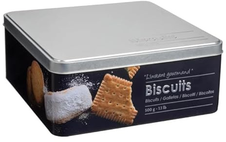 Paris Prix FIVE Simply Smart - Boîte à Biscuits Relief II 20cm Noir