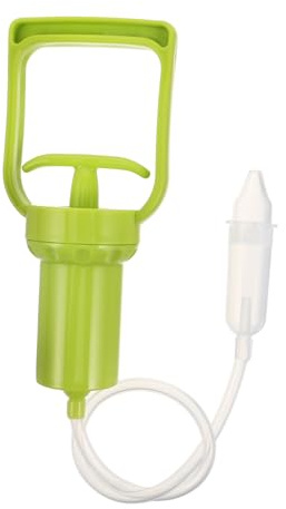 FUNNETOYU Baby Nasal Suction Pump and Mucus Cleaner for Infants and Toddlers Manual Nasal Irrigation Device for Green Handheld