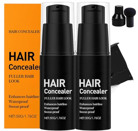 Lefron Haar-Concealer, Wasserfester Haarfüller Für Frauen Und Männer, Sofortige Haar-Concealer-Creme, Ansatz-Farbe Zur Grauabdeckung (2 Stück)