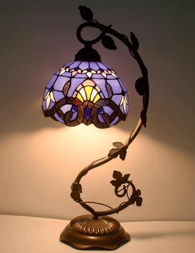 Five liters 8 Zoll Home Supplies Buntglas-handgefertigte Tiffany-Vintage-nachttischlampen Für Wohnzimmer, Schlafzimmer Und Lounge lampenschirm (TF-TWTD-C)
