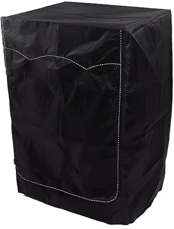 Keenso Housse de protection pour lave-linge à chargement frontal - Protection contre le soleil - Pour cuisine et salle de bain - Tissu Oxford noir (63 x 68 x 100 cm)