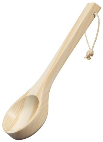 perfk Mestolo da Bagno in legno, Mestolo per Sauna, Fatto a Mano, Versatile, Pratico, Accessorio da Bagno per Cucchiaio per Sauna, Cucchiaio per Doccia