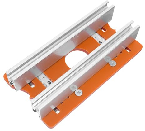 Gadpiparty Piastra di Inserimento per Tavolo Fresatrice in Alluminio Base Compatta per Lavorazione Legno Scanalatura Precisa Accessorio Sostitutivo per Trapano a Colonna e Staffa Rotonda