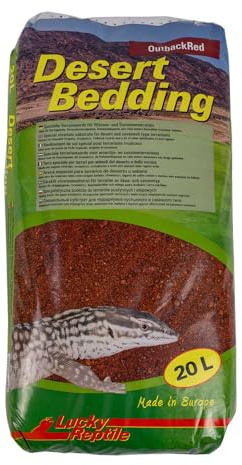 Lucky Reptile Desert Bedding Outback - 20 Liter Bodengrund für Wüstenterrarien - natürliches Bodensubstrat mit Sand & Lehm - Bodengrund Terrarium für Bartagamen & Leopardgeckos