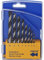 Fisch 01200008K Lot de 8 forets hélicoïdaux à bois standard dans une boîte en plastique, 0 V, multicolore, 3-10 mm