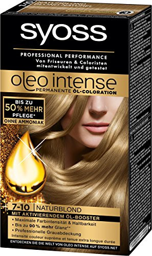 Syoss Oleo Intense Coloration 7-10 Naturblond, 3er Pack (3 x 115 ml)