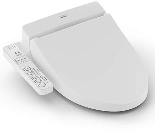 TOTO SW2034#01 C100 Electronic Bidet Toilet Cleansing Water, Heated Seat, Deodorizer, Warm Air Dryer, and PREMIST, Elongated, Cotton White