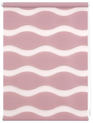 Lichtblick Doppelrollo Klemmfix ohne Bohren, Welle, Blickdicht, Klemmträger-Montage, Sichtschutz, Wandmongtage, Deckenmontage, für Fenster und Türen Altrosa,45 cm x 150 cm (B x L)
