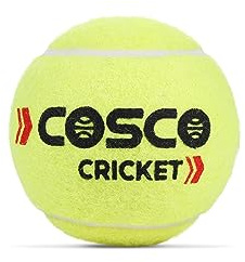 Cosco Cricket Normal Force - Palline da tennis in pelle, confezione da 6, colore: Giallo