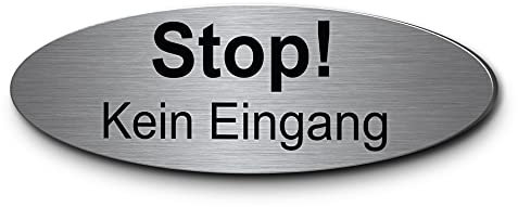 Hinweisschilder Piktogram WC Frauen Damen Toilette Wegweiser Warnschild | Hochwertige Gravur auf V2A Edelstahl oval | Eindeutige Schilder leicht verständlich dank Symbolen