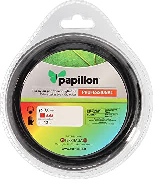 Hilo Nylon Desbrozadoras Cuadrado Trenzado Profesional Ø 3,0 mm. Rollo 12 Metros. Hilo Nylon Corte Desbrozadores Hierba,