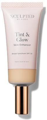 Sculpted by Aimee Tint & Glow Tinted Moisturiser SPF30 | Hydrating Skin Tint Foundation with Radiant Coverage TG0.5