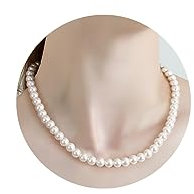 Berry Only Berry Only Perlenketten für Frauen, Chokerhalsketten für Frauen, Frauenhalskette Männer Perlenkette, Perlenhalsketten für Frauen, Halskette für Frauen, gefälschte Perlenkette Geschenk für M